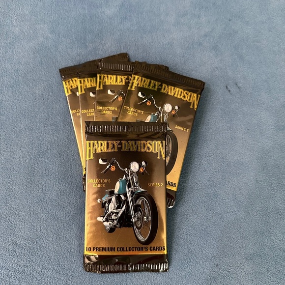 5 packs of 1992 Harley Davidson Collector’s Cards, series 2, factory sealed - Picture 1 of 4